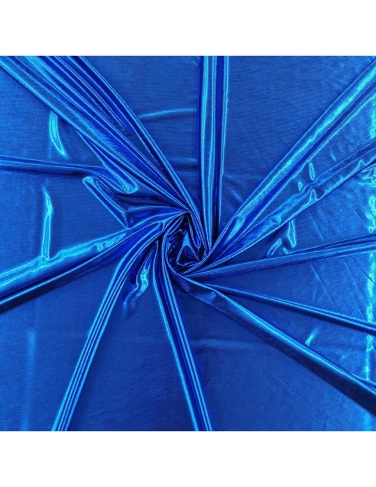 Tissu laser polyester élasthanne bleu
