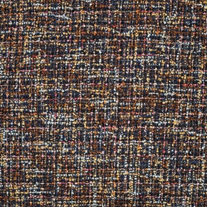 Coupon 3m Tissu Boucle Mia Bleu Marine 