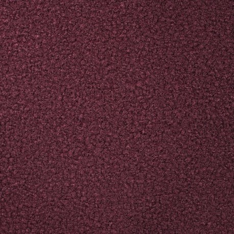 Coupon 3m Tissu Boucle Maxi Bordeaux 