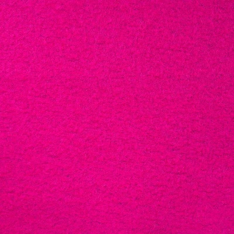 Coupon 3m Tissu Laine Bouillie Fuchsia