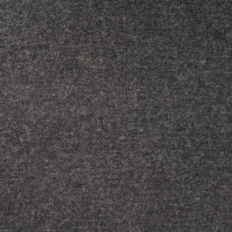 Coupon 3m Tissu Laine Bouillie Gris Anthracite