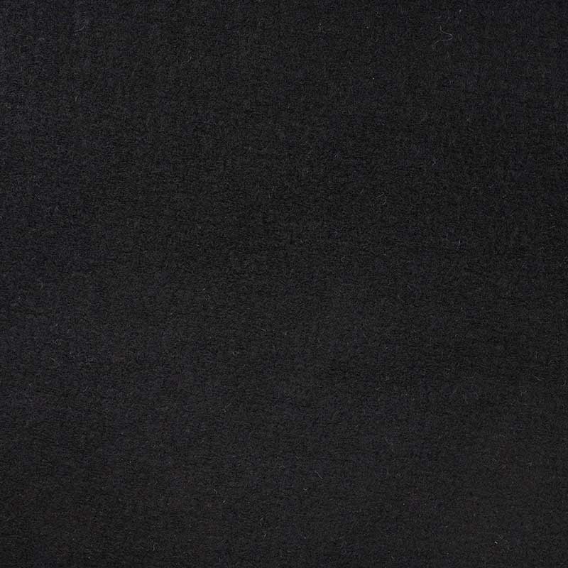 Coupon 3m Tissu Laine Bouillie Noir 