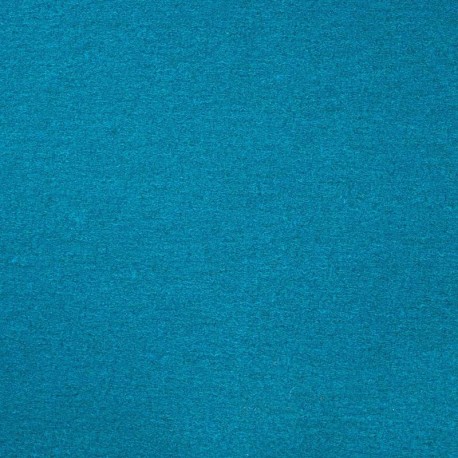 Coupon 3m Tissu Laine Bouillie Bleu Petrole 