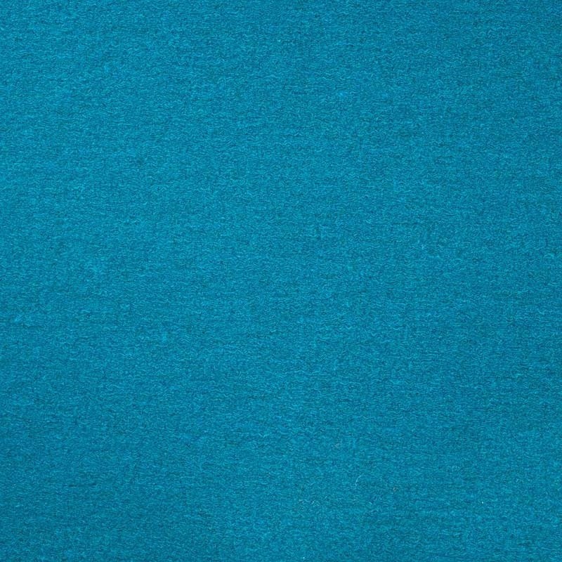 Coupon 3m Tissu Laine Bouillie Bleu Petrole 