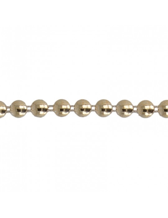 Galon perles rondes 8 mm  doré