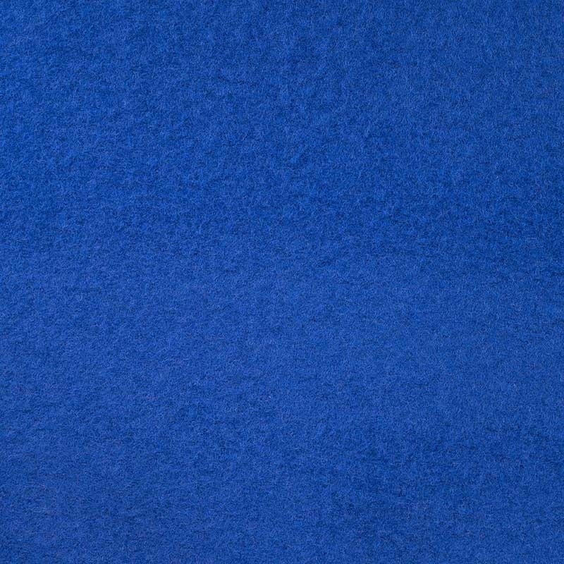 Coupon 3m Tissu Laine Bouillie Bleu Roi 