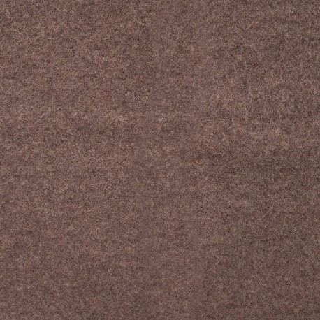Coupon 3m Tissu Laine Bouillie Chinée Marron