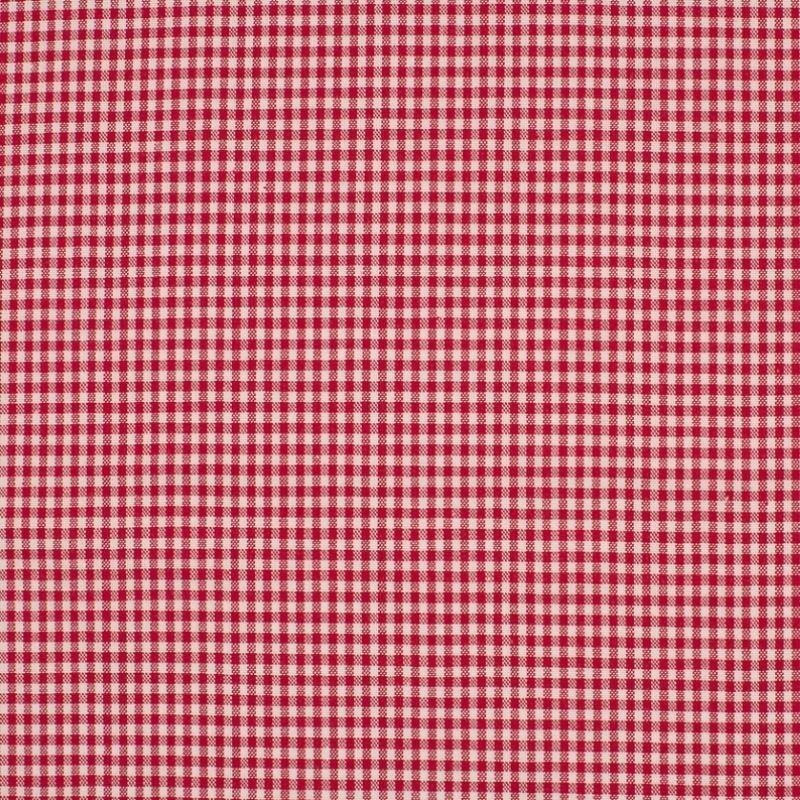 Coupon 3m Tissu Petit Vichy 2mm Rouge 