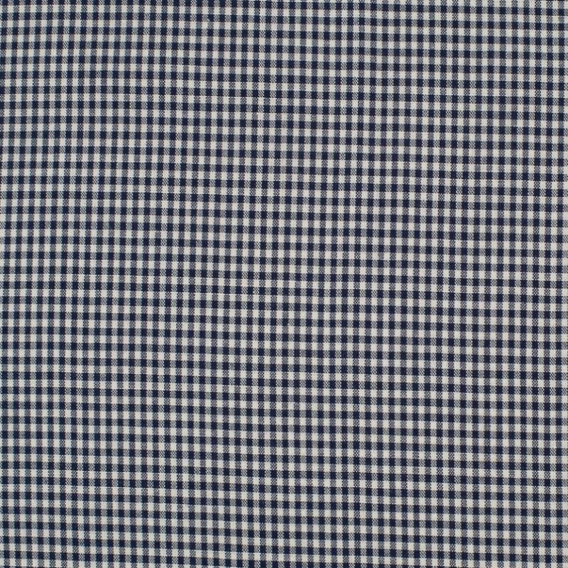 Coupon 3m Tissu Petit Vichy 2mm Bleu Marine 