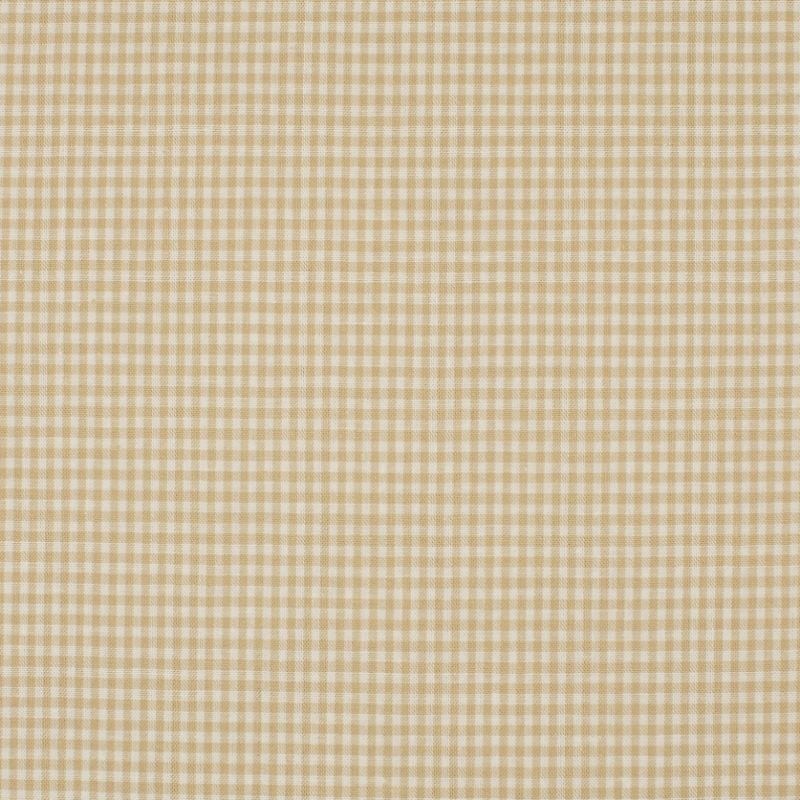 Coupon 3m Tissu Petit Vichy 2mm Sable  