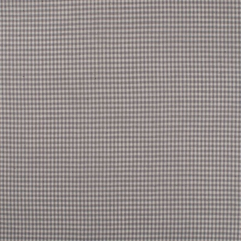 Coupon 3m Tissu Petit Vichy 2mm Gris 