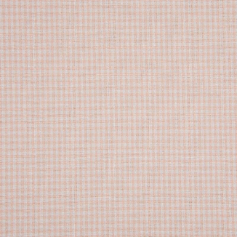 Coupon 3m Tissu Petit Vichy 2mm Rose Saumon 