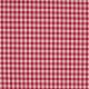 Coupon 3m Tissu Moyen Vichy 5mm Rouge  