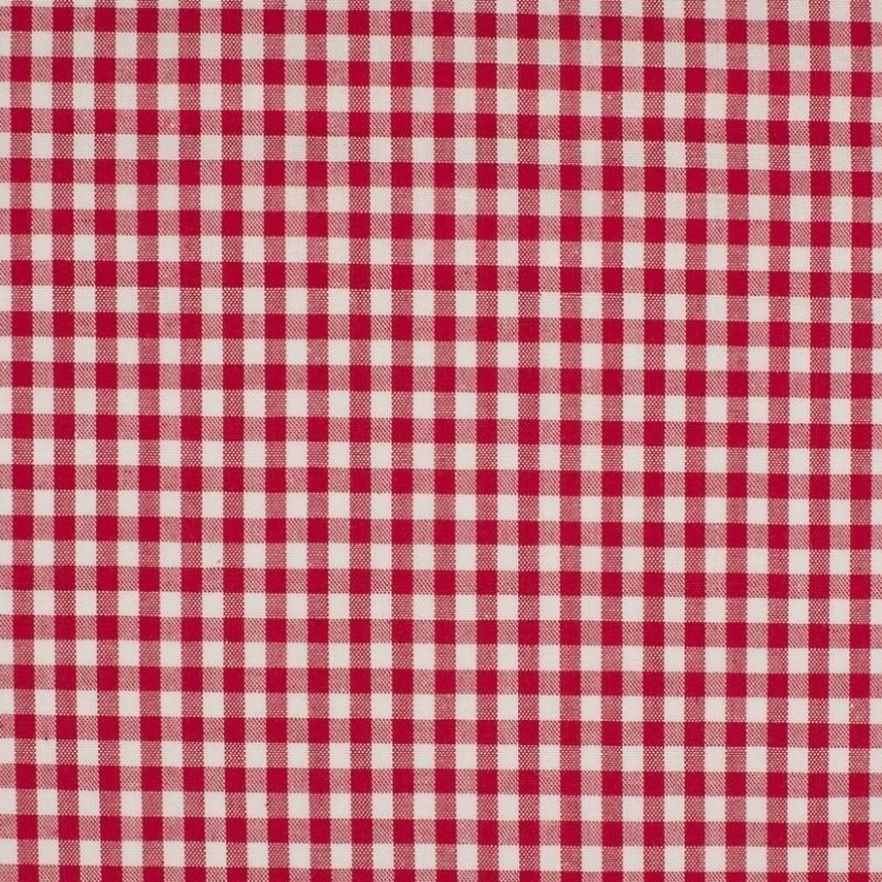 Coupon 3m Tissu Moyen Vichy 5mm Rouge  