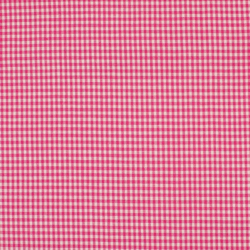 Coupon 3m Tissu Petit Vichy 2mm Fuchsia