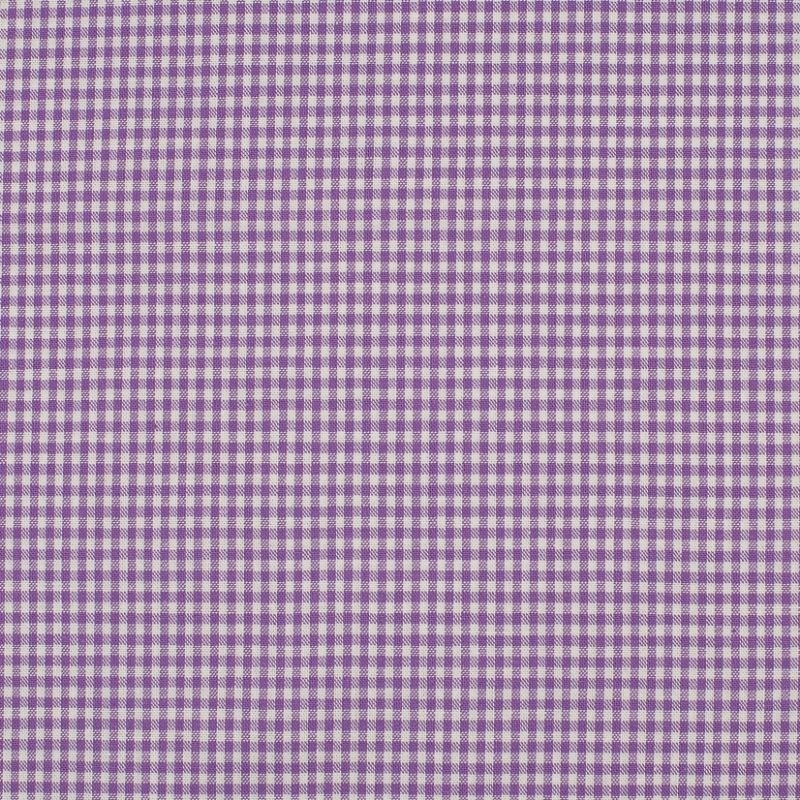 Coupon 3m Tissu Petit Vichy 2mm Lilas 