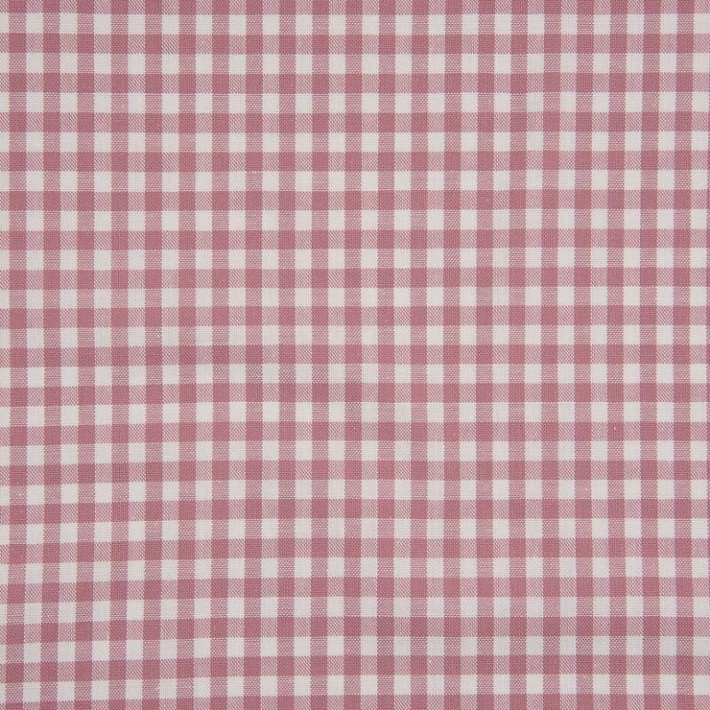 Coupon 3m Tissu Moyen Vichy 5mm Vieux Rose
