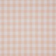 Coupon 3m Tissu Grand Vichy 10mm Saumon Rose