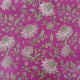 Coupon 3m Tissu Blockprint Impression Tampons Mains Fleur Fond Rose