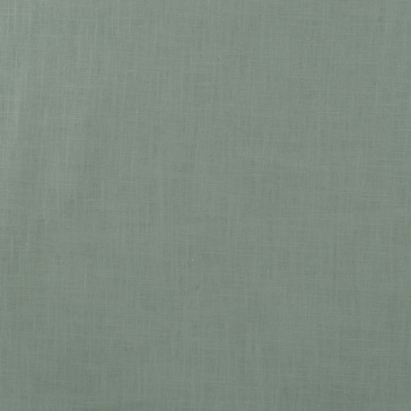 Coupon 3m Tissu Lin Uni Fabrizio Bleu Vert