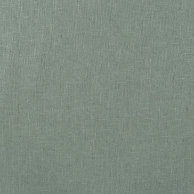 Coupon 3m Tissu Lin Uni Fabrizio Bleu Vert