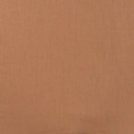 Coupon 3m Tissu Lin Uni Fabrizio Havane