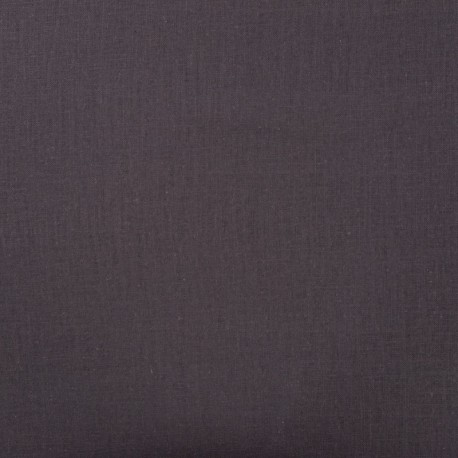 Coupon 3m Tissu Lin Uni Fabrizio Anthracite