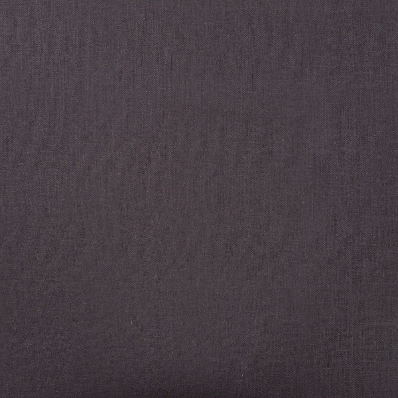 Coupon 3m Tissu Lin Uni Fabrizio Anthracite