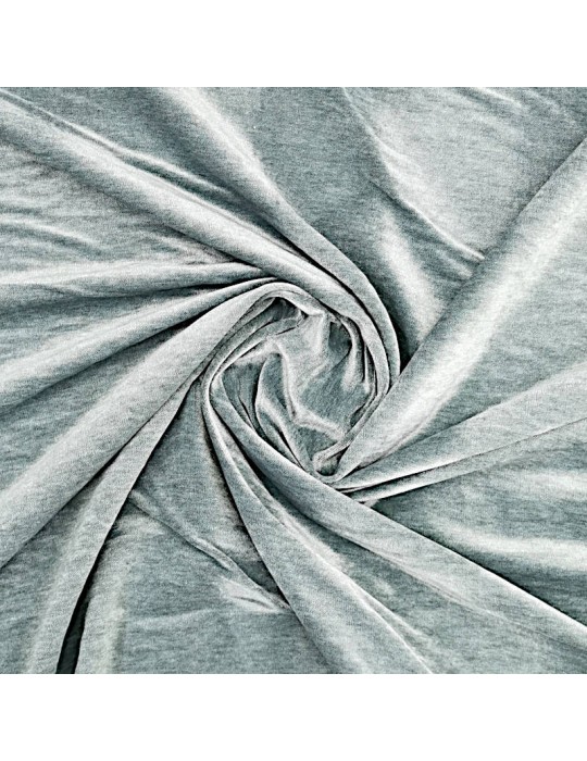 Tissu velours uni gris