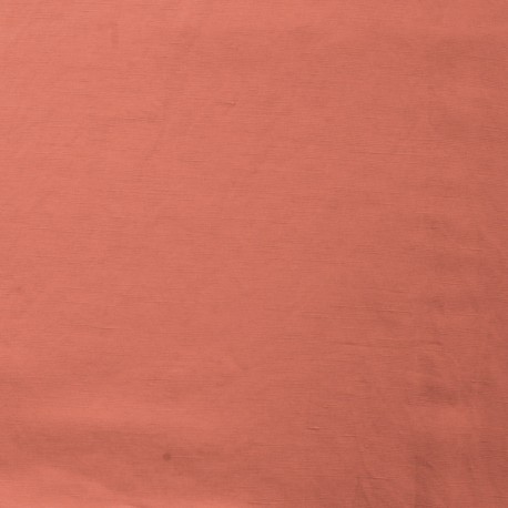 Coupon 3m Tissu Viscose Lin Marciano Orange 