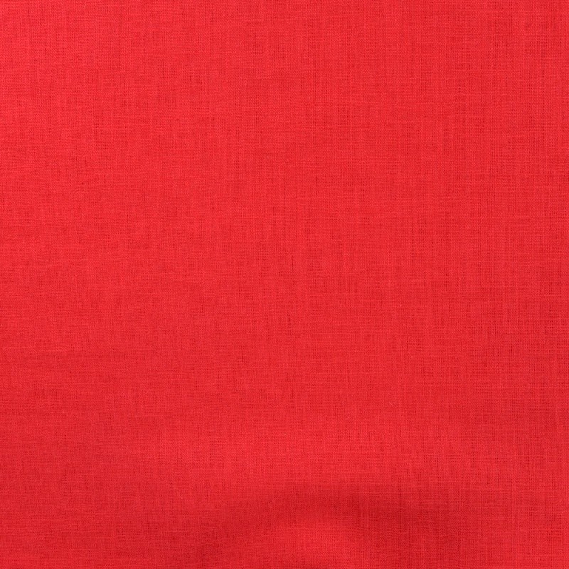 Coupon 3m Tissu Lin Uni Fabrizio Rouge 