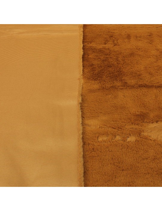 Fourrure synthétique polyester marron