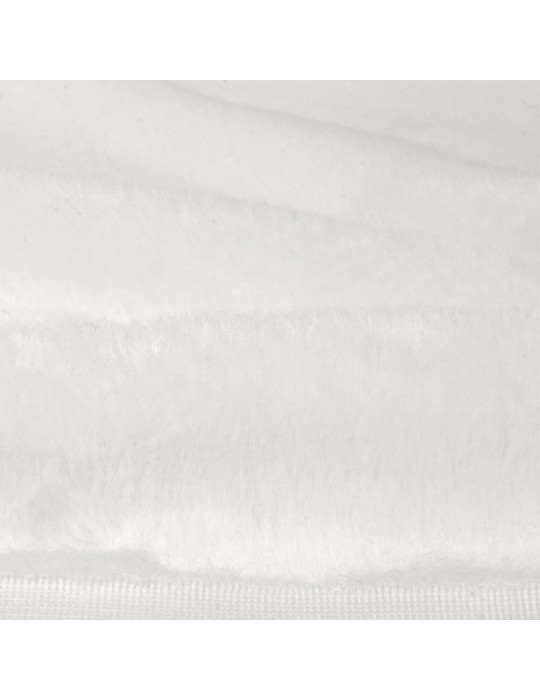 Fourrure synthétique polyester blanc