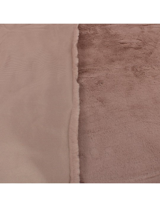 Fourrure synthétique polyester rose