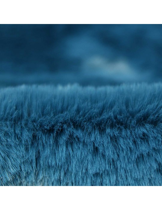 Fourrure synthétique polyester bleu