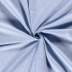 Coupon 3m Tissu Chambray Fines Rayures Bleu Clair 