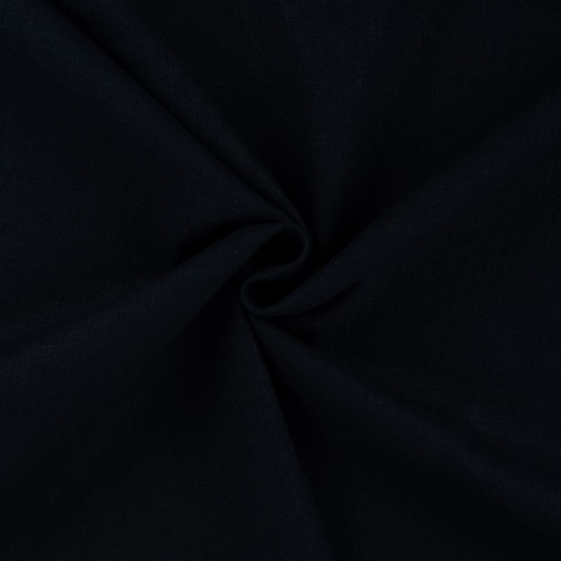 Coupon 3m Tissu Lin Uni Fabrizio Marine