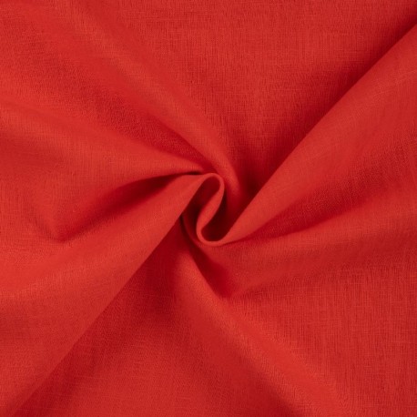 Coupon 3m Tissu Lin Uni Fabrizio Orange 