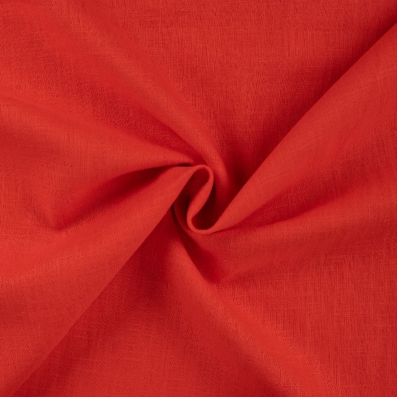 Coupon 3m Tissu Lin Uni Fabrizio Orange 