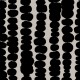 Coupon 3m Tissu Lyocell Imprimé Flou Noir 