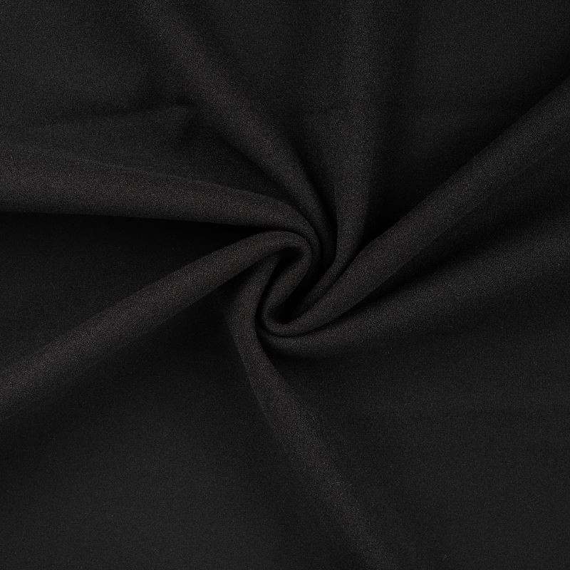 Coupon 3m Tissu Caban Uni Noir 