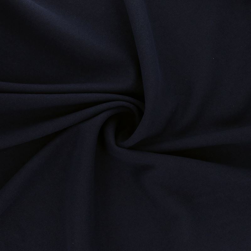 Coupon 3m Tissu Caban Uni Bleu Marine