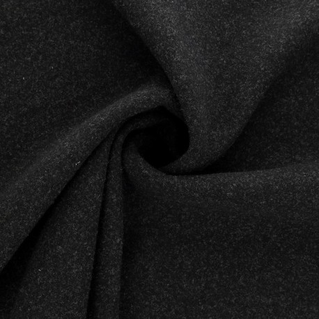 Coupon 3m Tissu Caban Uni Gris Foncé