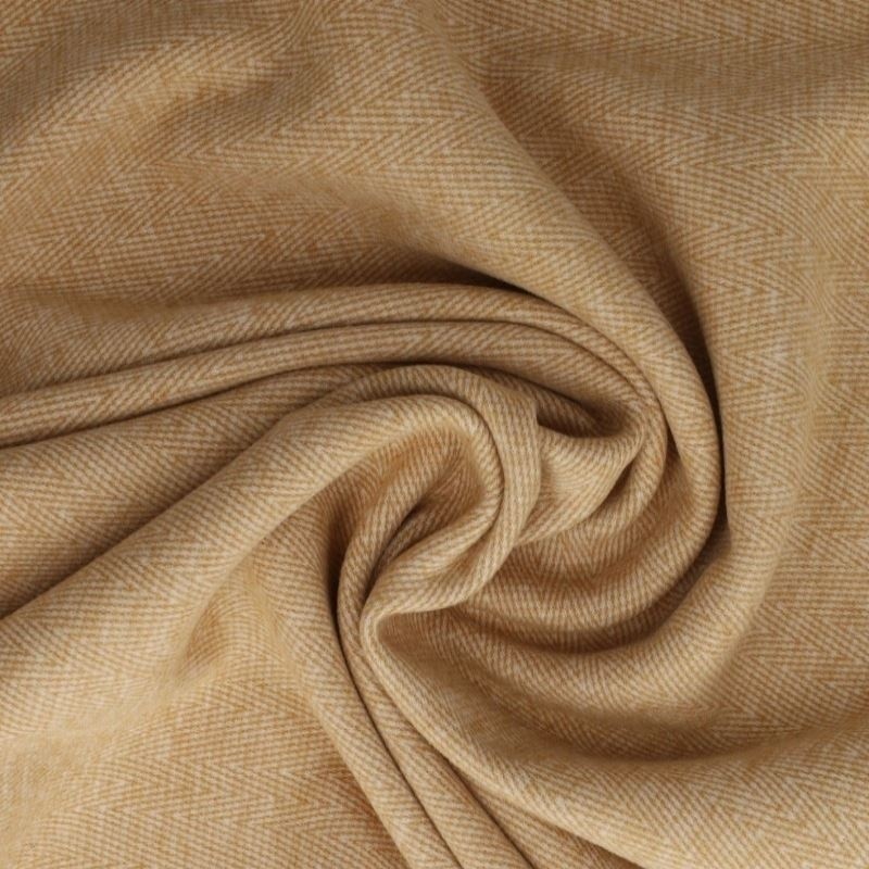 Coupon 3m Tissu Manteau Chevron Ficelle 