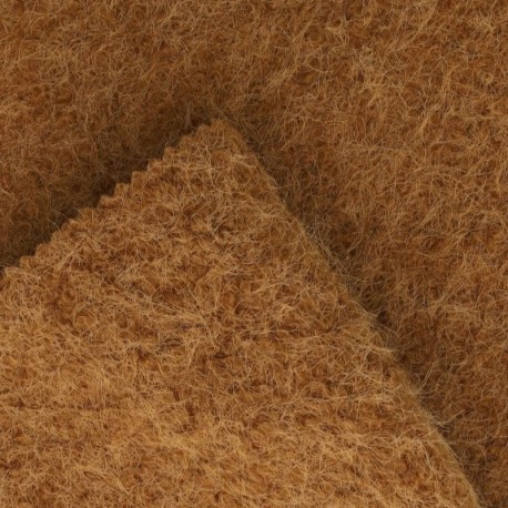 Coupon 3m Tissu Manteau Camel 