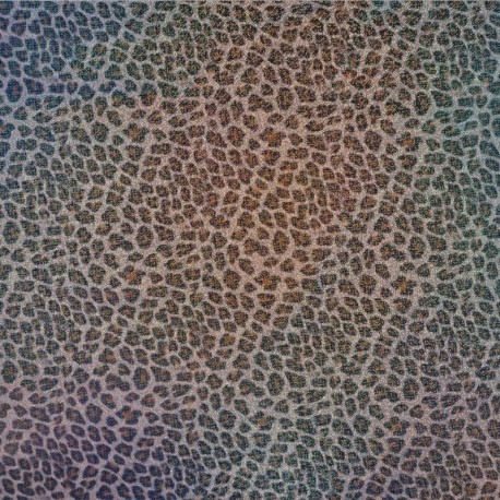 Coupon 3m Tissu Imperméable Imprimé Leopard Caramel 