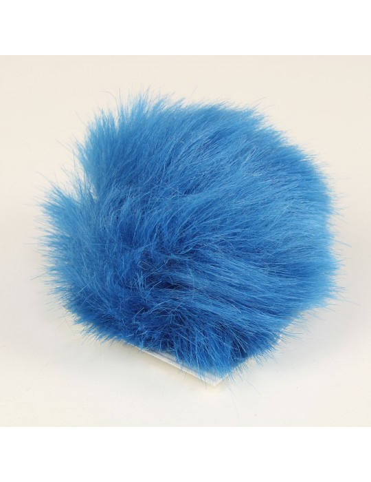 Pompon 7 cm bleu