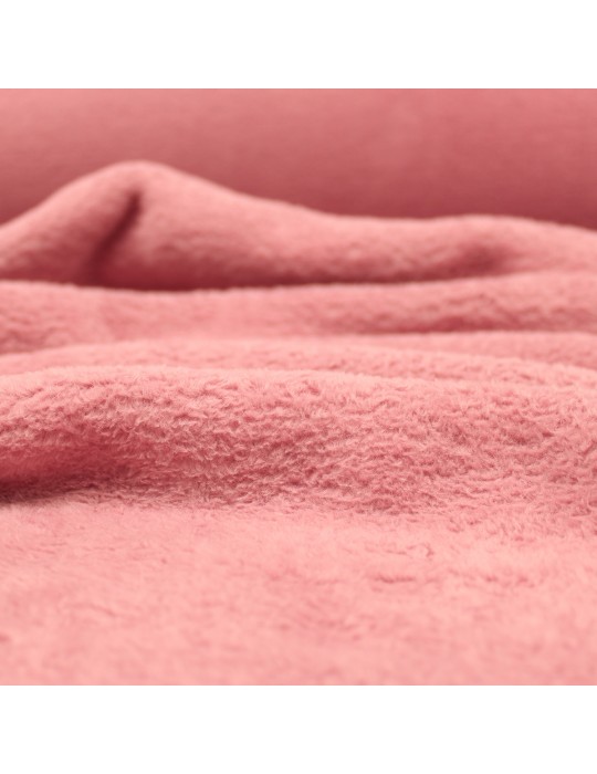 Tissu micro polaire rose