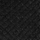 Coupon 3m Tissu Polyester Embosse Noir 