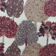 Coupon 3m Tissu Bachette Imprimé Arbre Rouille 